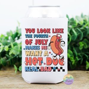 Makes Me Want A Hot Dog Can Cooler Koozie